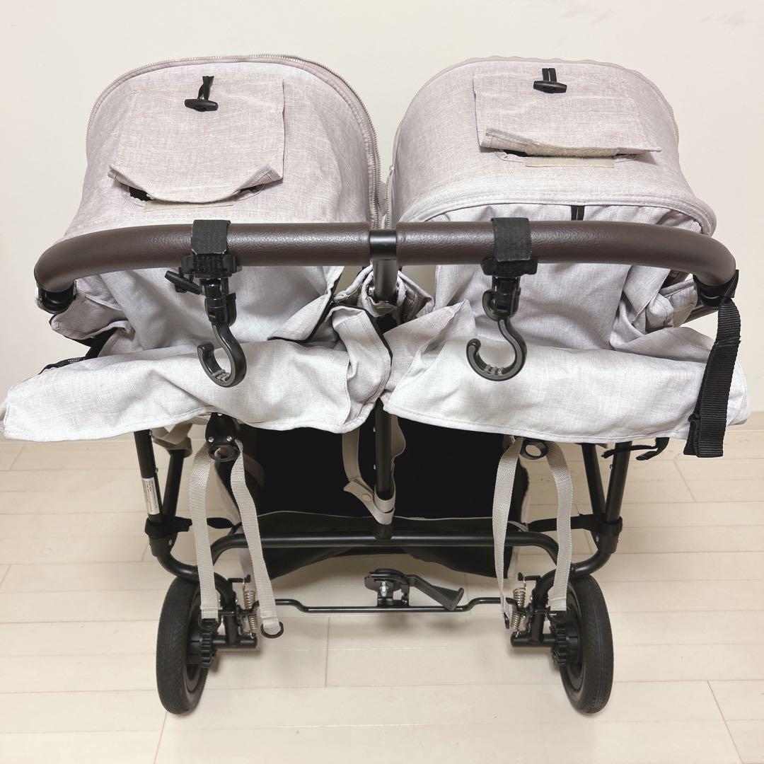 エアバギー ココダブルEXフロムバース レインカバー 空気入れ付