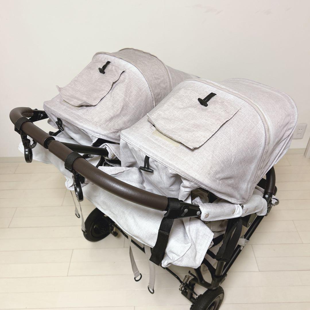 エアバギー ココダブルEXフロムバース レインカバー 空気入れ付