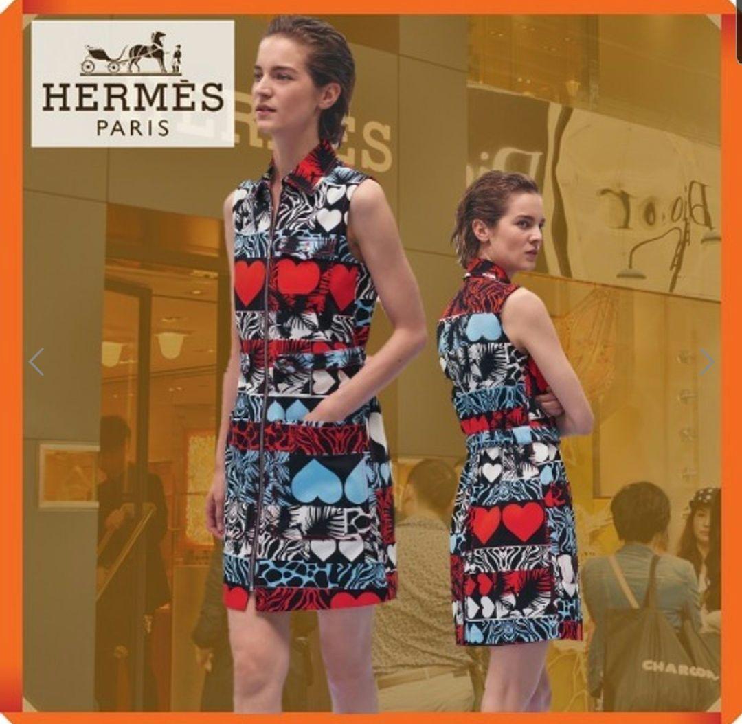 大*実様 特価！【新品未使用】HERMES　エルメス　ワンピース　ワイルドプリン
