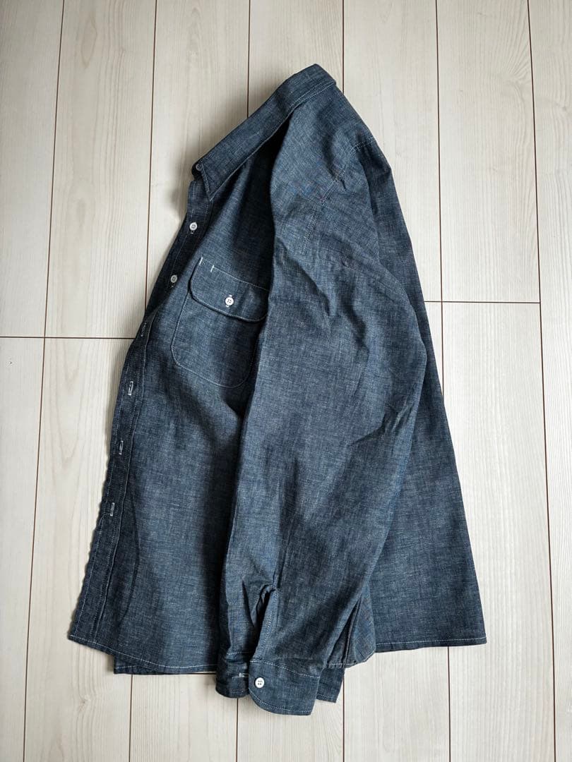 ビンテージ USA製 3XL FIVE BROTHER シャンブレーシャツ