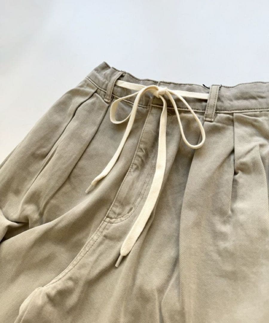 今期美品⭐︎マレットメット⭐︎CLOCHE 紐付きバレルデニムパンツ