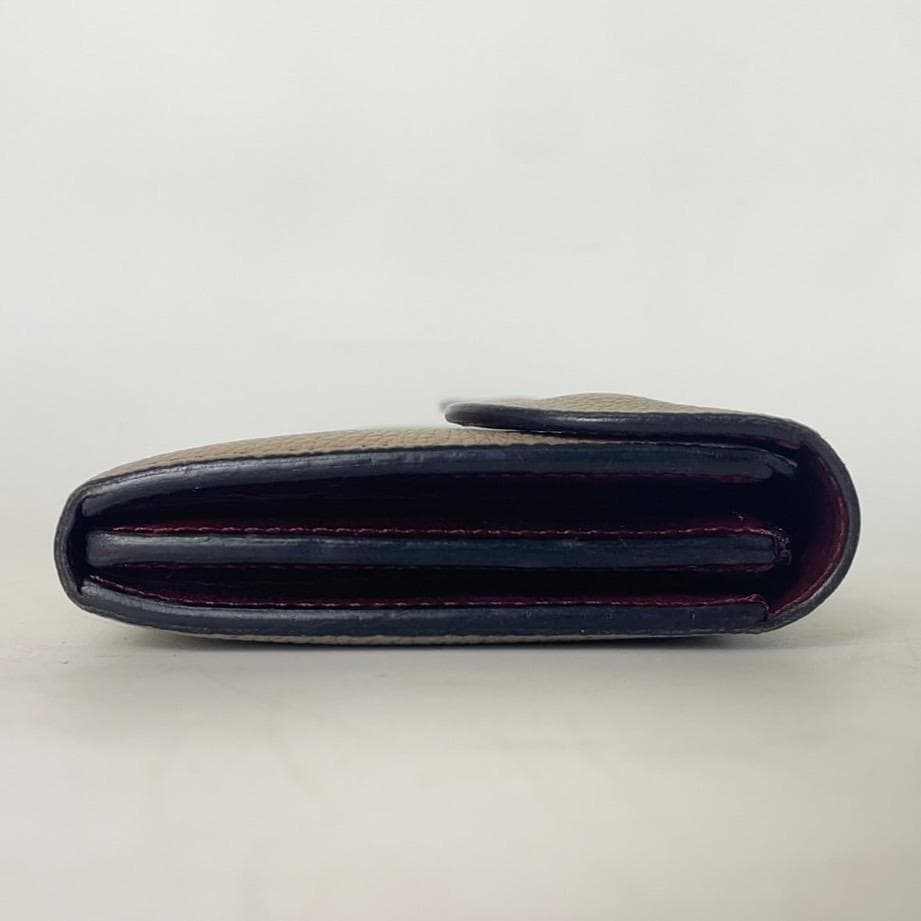 希少品 良品 ワイルドスワンズ ウェイブ シュランケンカーフ 長財布 トープ