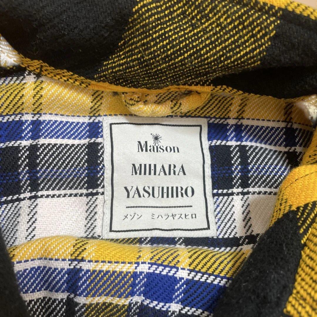 MIHARA YASUHIRO 厚手　チェック柄シャツ
