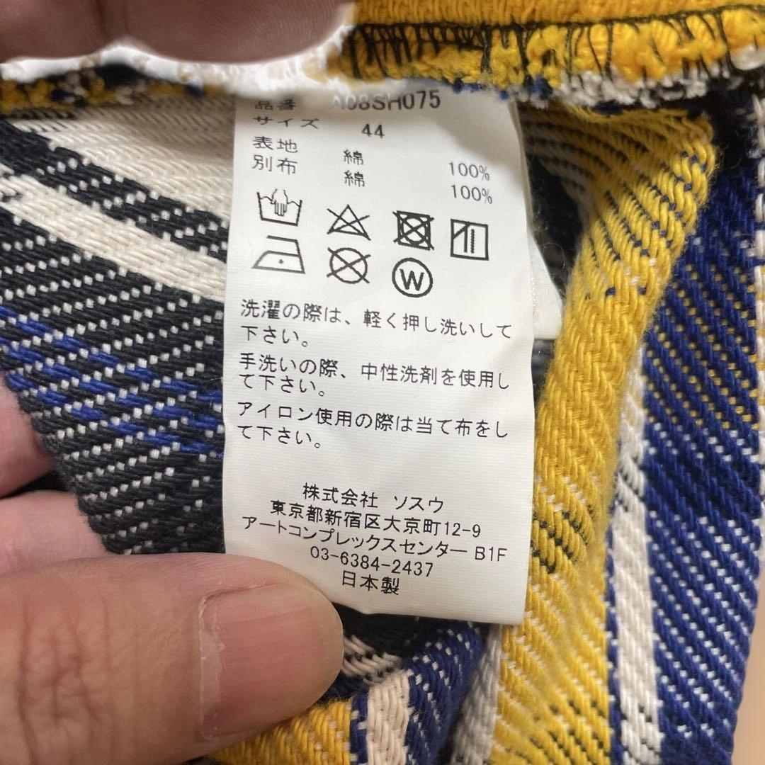 MIHARA YASUHIRO 厚手　チェック柄シャツ