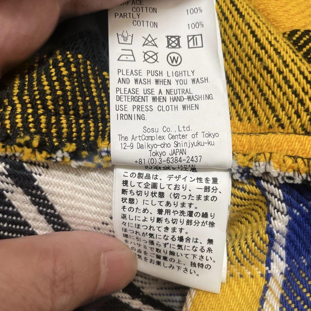 MIHARA YASUHIRO 厚手　チェック柄シャツ