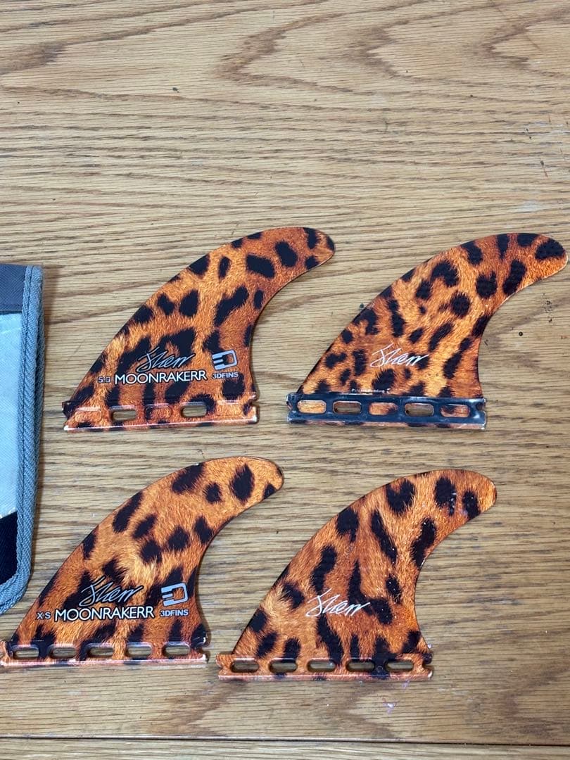 futures MOONRAKER ヒョウ柄フィン 4枚セット