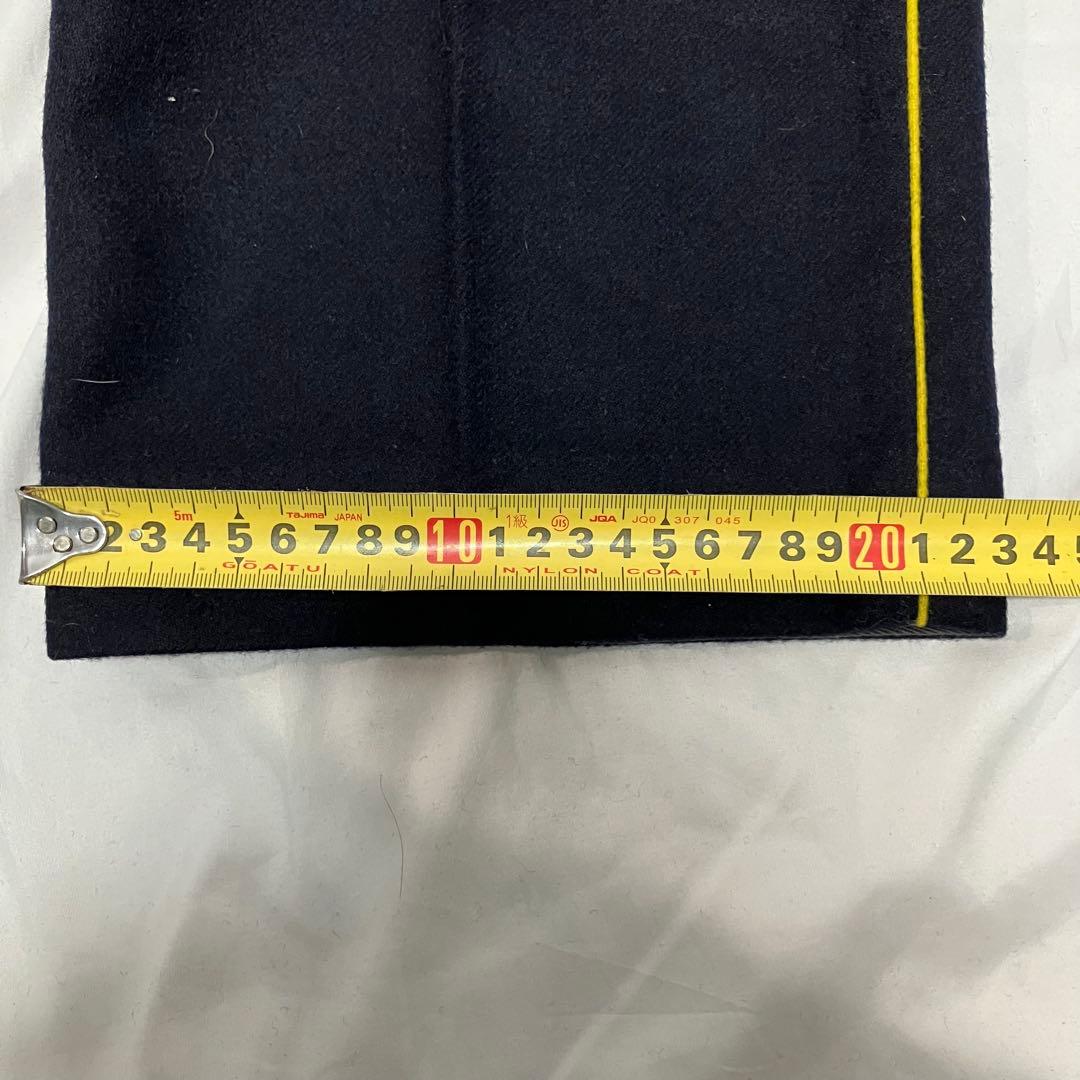 50'sフランス軍 国境警備隊 ウール パンツ (ネイビー×イエロー) 実物