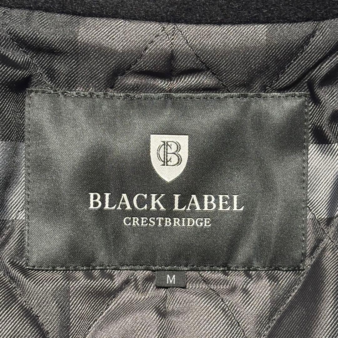極美品 ブラック レーベル クレストブリッジ トレンチコート ウール チェック