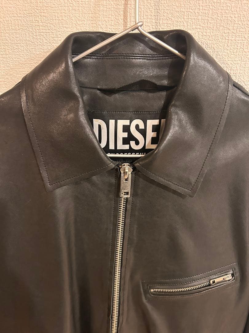 DIESEL l-korn-a Leather jacket アウトレット品