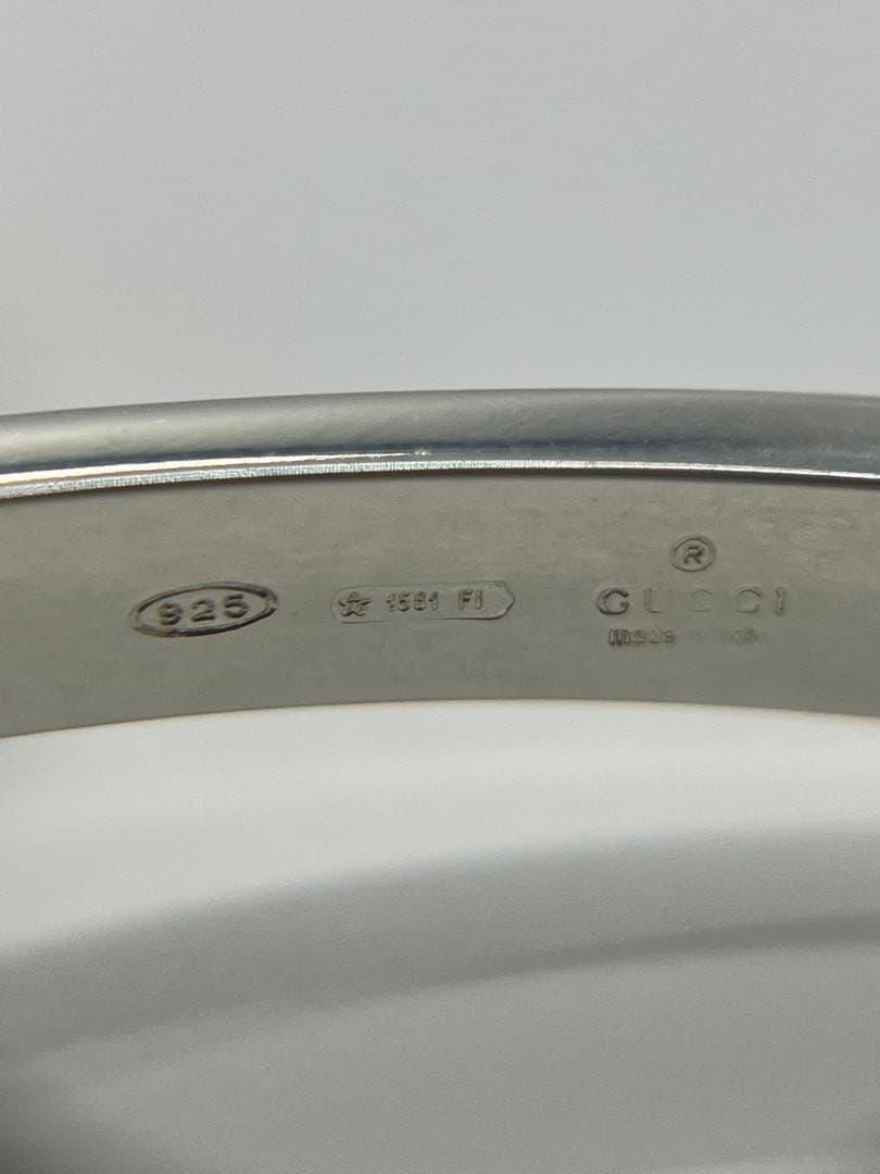 グッチ GUCCI バー プレート リンク ブレスレット SV925 希少