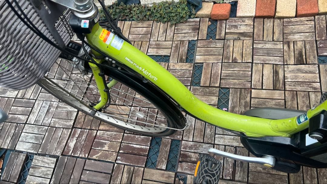 【引き取り】YAMAHA 電動自転車 PAS ナチュラL 子供乗せ グリーン