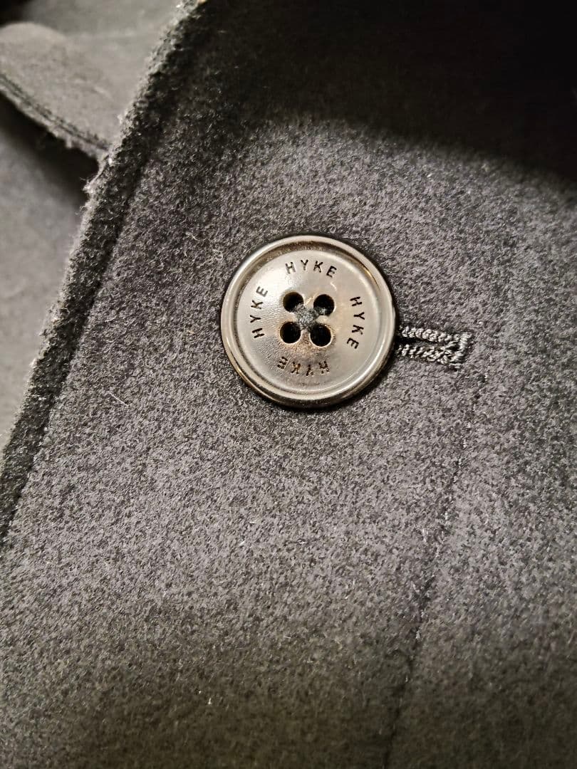 ハイク　HYKE メルトンフーデッドコート　ロングコート