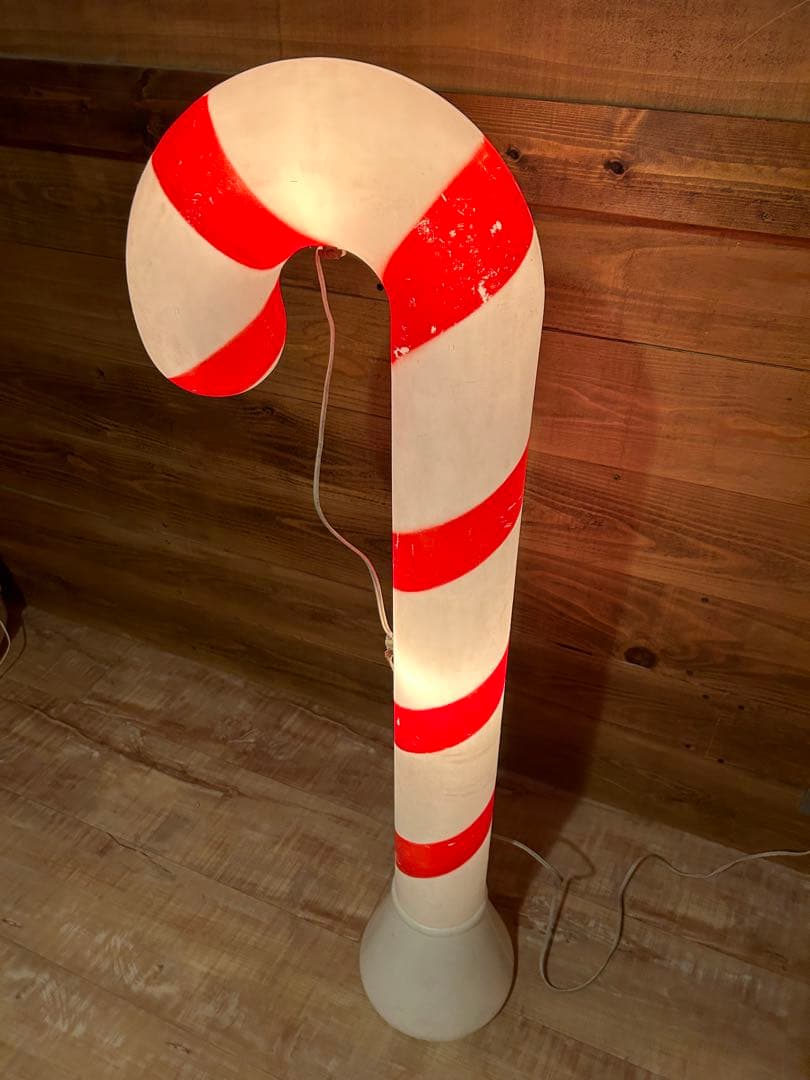 特大キャンディケイン　ライト照明クリスマス　イルミネーション　ガーデン　什器