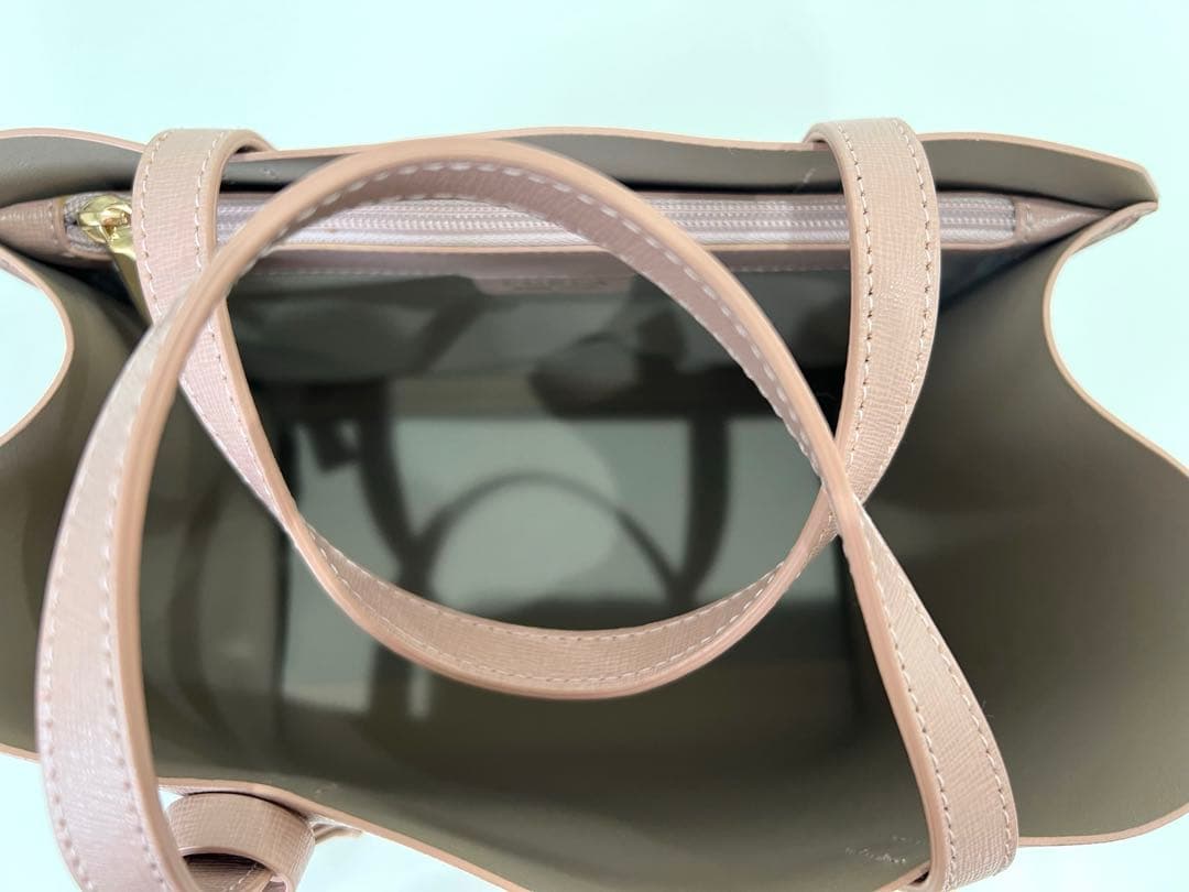 【美品】FURLA ピンク サリートートバッグ S チャーム付き
