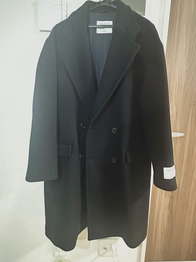 SHIPS any: PURE WOOL MELTON ダブル チェスターコート
