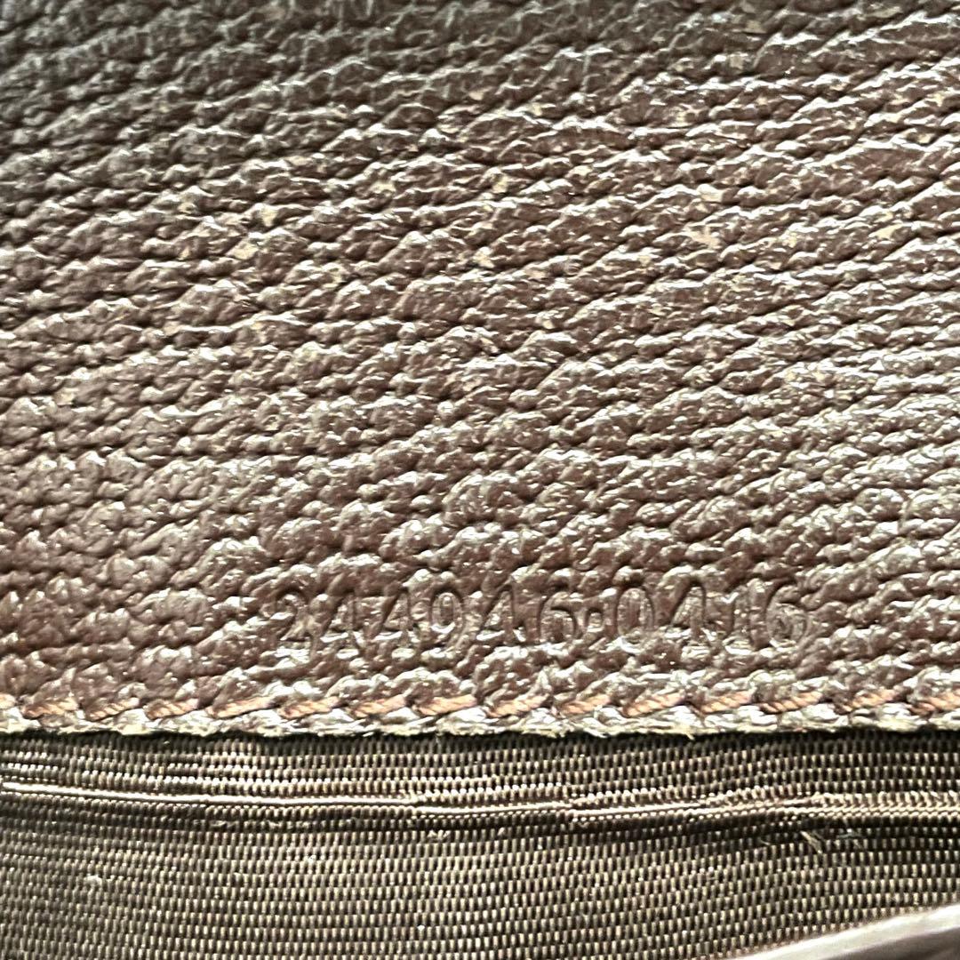 GUCCI グッチ 長財布 GGキャンバス ロゴプレート 折り財布 0120-⑤