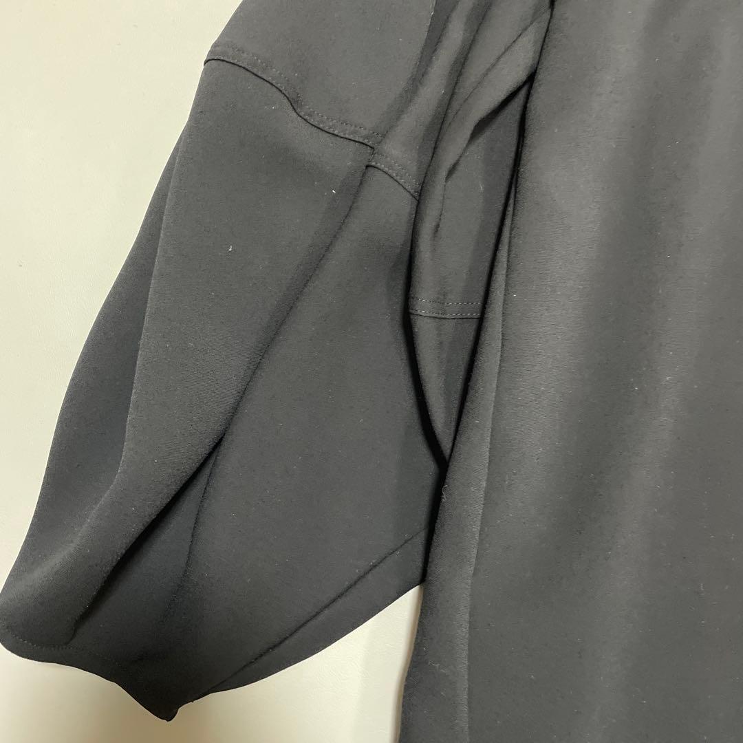 【美品✨】エンフォルド PEジョーゼット ドレープスリーブプルオーバー ブラック