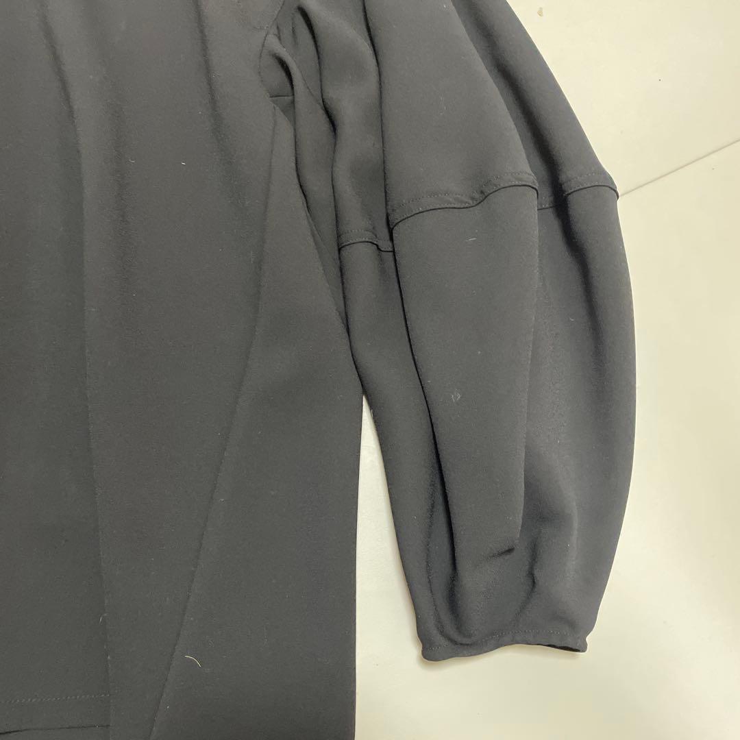 【美品✨】エンフォルド PEジョーゼット ドレープスリーブプルオーバー ブラック