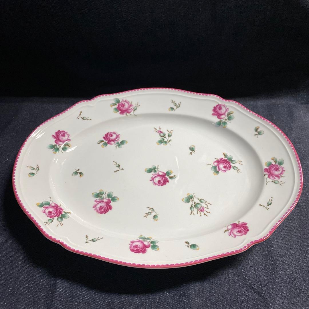 リチャードジノリリチャードジノリ　大皿　アンティックローズ オーバルプラター