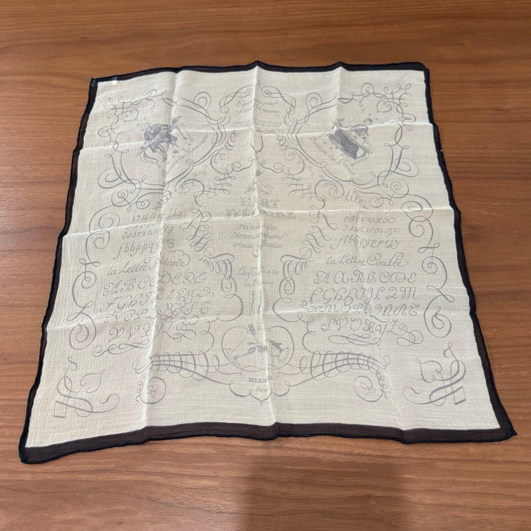 【週末sale】エルメス カレ45 LART DECRIRE スカーフ シルク