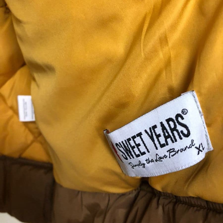 専用SWEET YEARS フード付きボア襟パデッドキルティングブルゾン XL