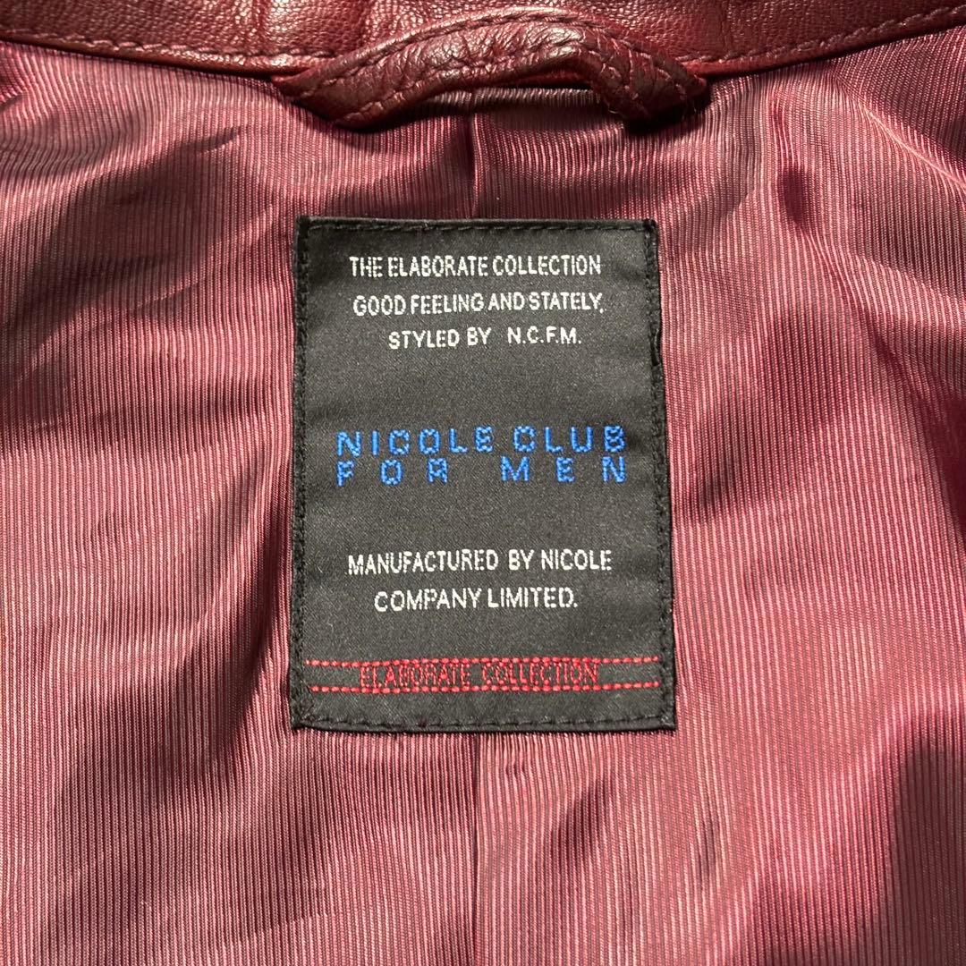 希少カラー　NICOLE CLUB FOR MEN シングルライダース　46