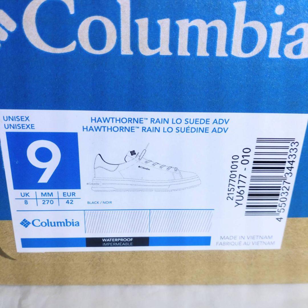 Columbia ホーソンレイン ロー スエード アドバンス 27cm ブラック