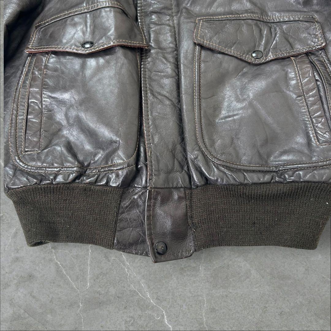 【70s】USA製 クーパー G-1 フライトレザージャケット L デカタロン