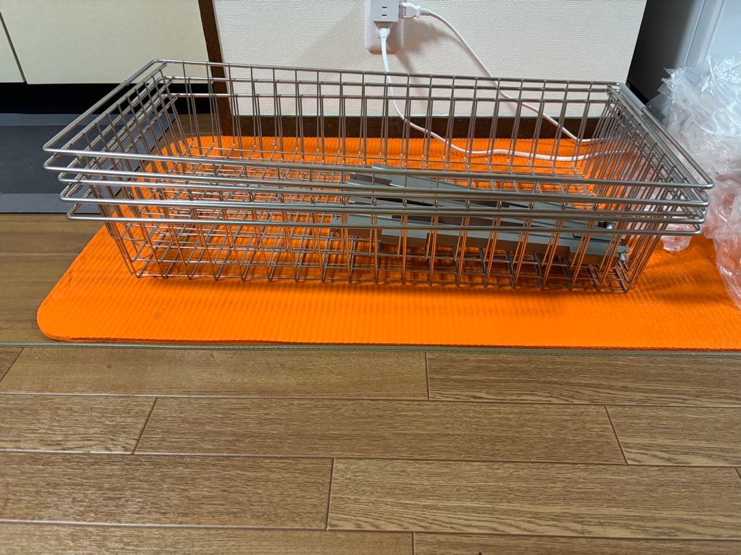 無印良品 ステンレスユニットシェルフ 追加用ワイヤーバスケット 84cm 3個