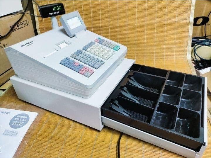 シャープレジスター　XE-A407　PC連携売上管理　上位機種　001100