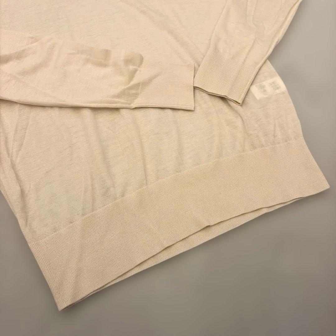 BLAMINK ブラミンク ニットソー 長袖Tシャツ 36 ベージュ 新品タグ付