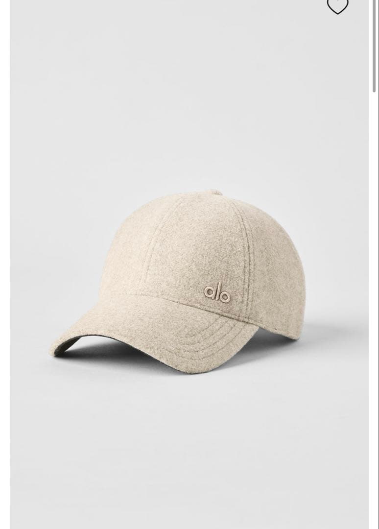 Alo Yoga キャップ Cream Heather 新品未使用タグ付き