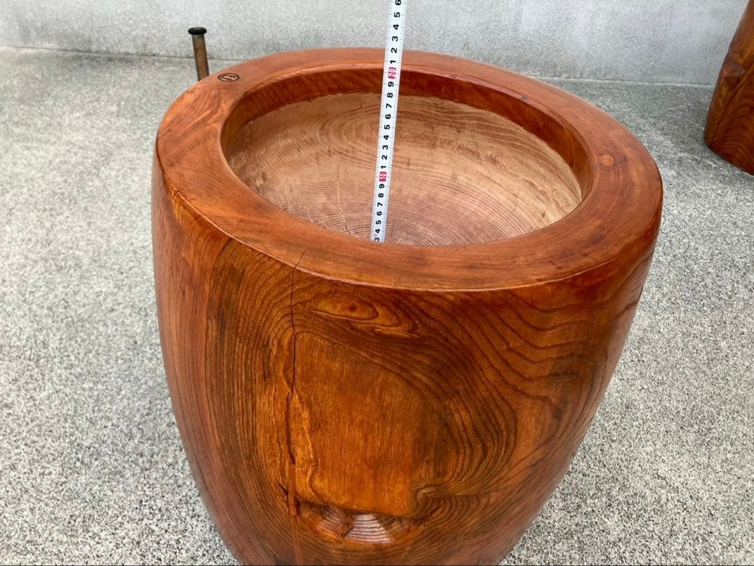 【中古臼】木製餅つき臼 フルメンテ済み No.1