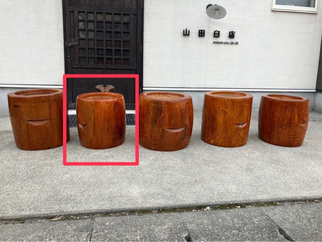 【中古臼】木製餅つき臼 フルメンテ済み No.1