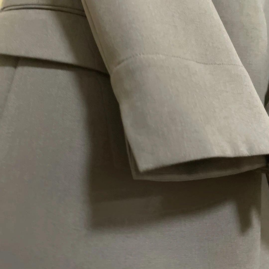 アオキLES MUES ノーカラージャケット テーパードパンツスーツ