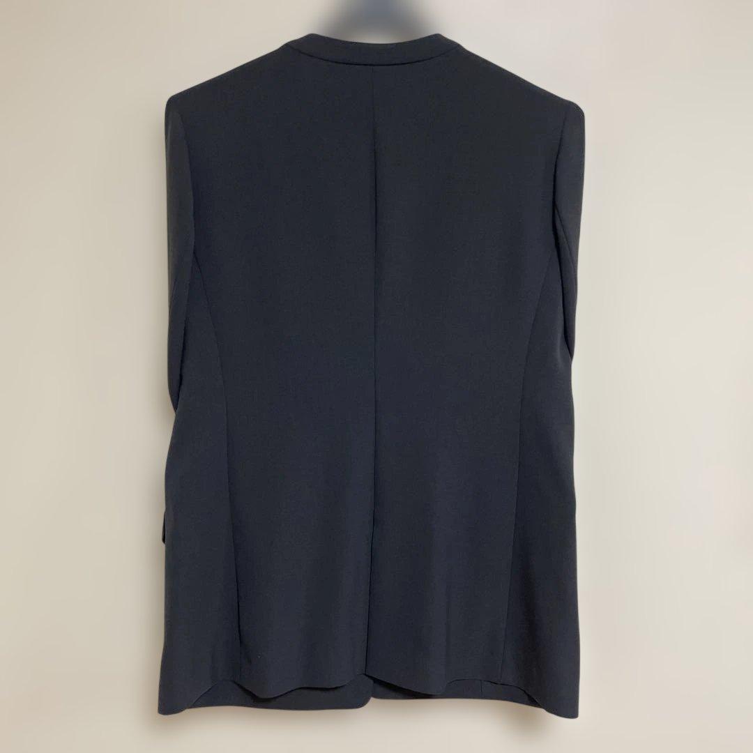 アオキLES MUES ノーカラージャケット テーパードパンツスーツ