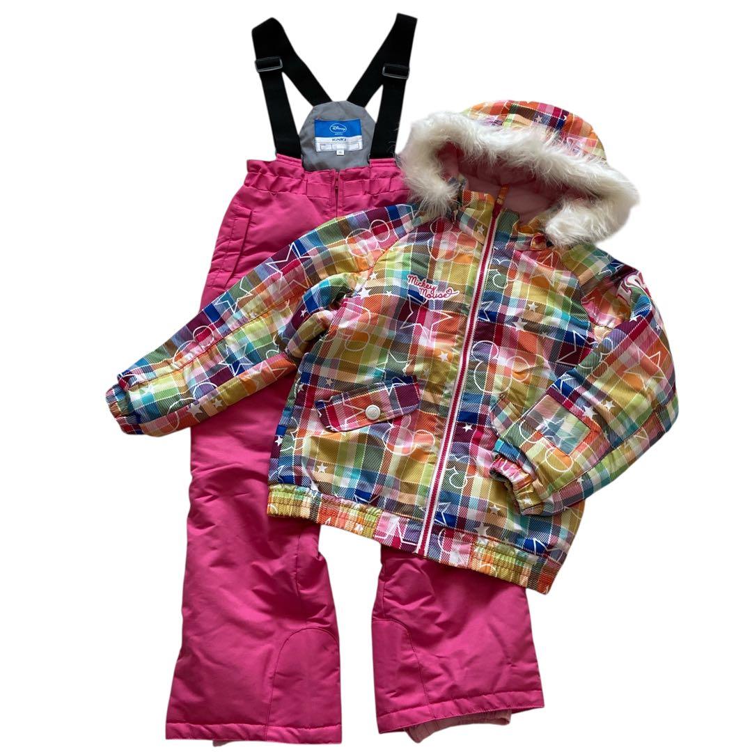 ミッキー 子ども用スキーウェア140 スキー板128ブーツ23 セット まとめ売