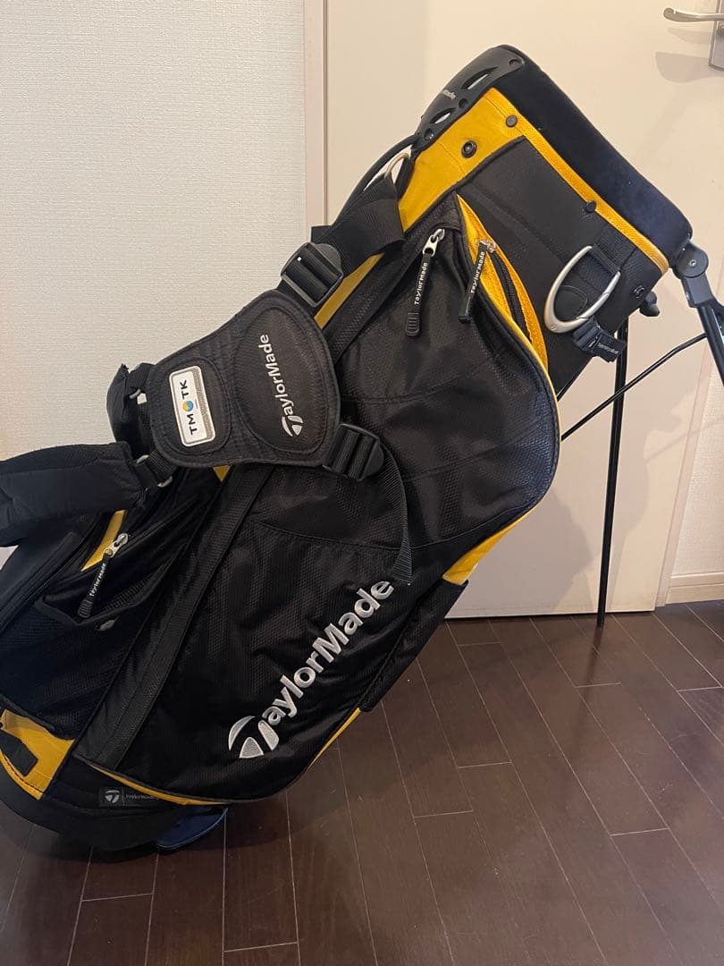 TaylorMade キャディバッグ 黒/黄色 中古