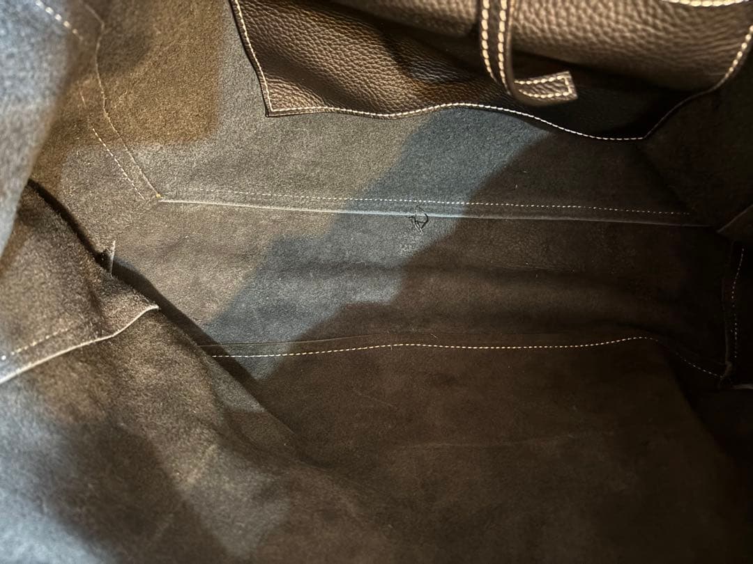 SOPHNET. ブラックレザートートバッグ