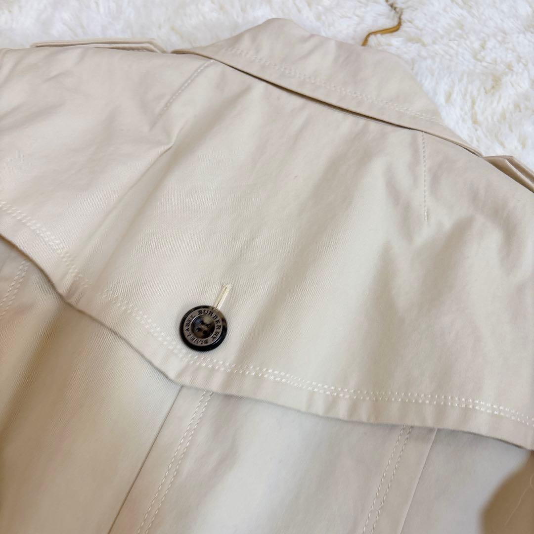 バーバリーブルーレーベル ミドル丈トレンチコート ライナー付　裏地ノバチェック