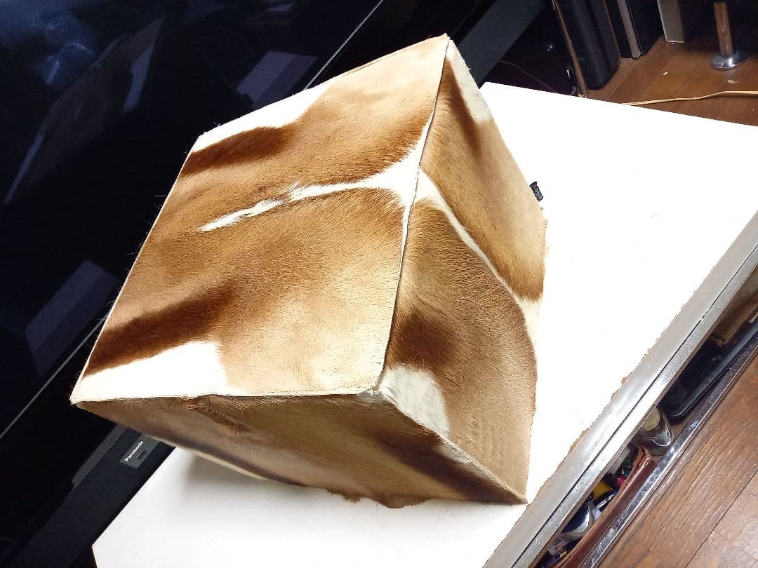 希少　メゾン　テルガス　フランス製　ガゼル　毛皮　スツール　ボックス