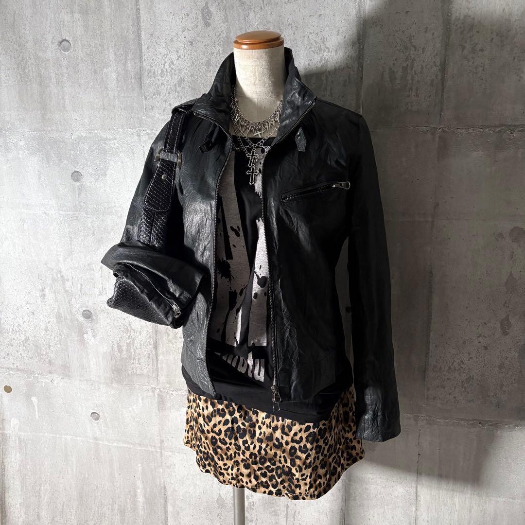 ジャケット・アウター 2000's And A leather riders jacket y2k