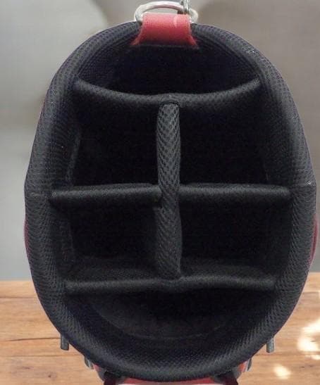 送料無料/超美品　CASTELBAJAC/キャリー付き キャディバッグRED