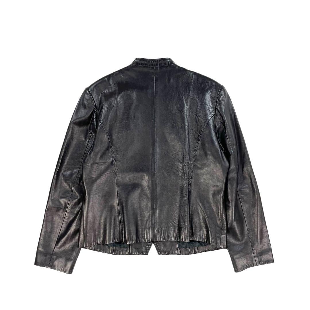 【最高級】 90s 本革 ヴィンテージ 刺繍 金ボタン レザージャケット 極美品