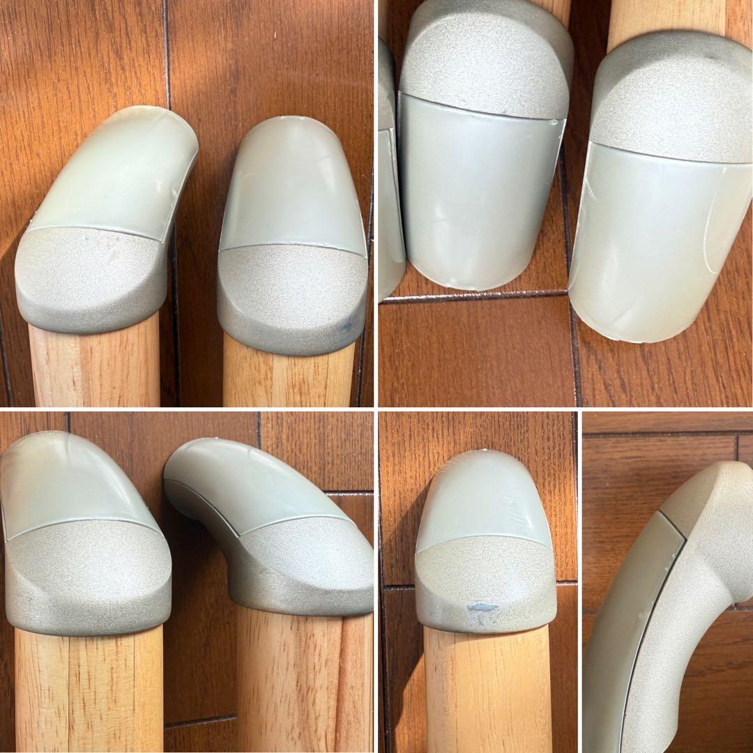 エコ手すり 6本セット　木製　縦横両用　転倒防止　歩行補助　介護