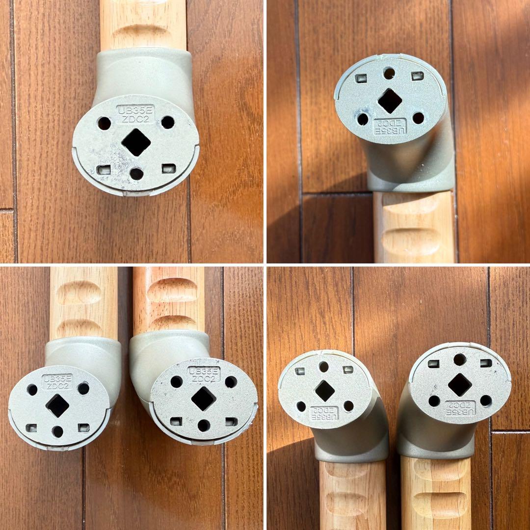 エコ手すり 6本セット　木製　縦横両用　転倒防止　歩行補助　介護