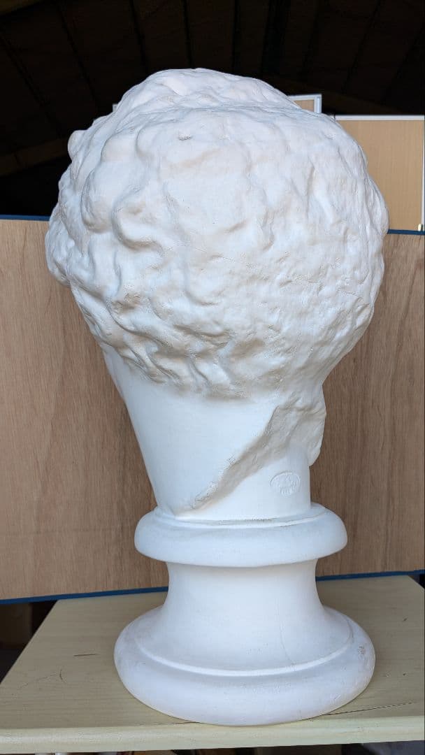 古典的プラスター彫刻の頭像　パルテノン首像　中古品