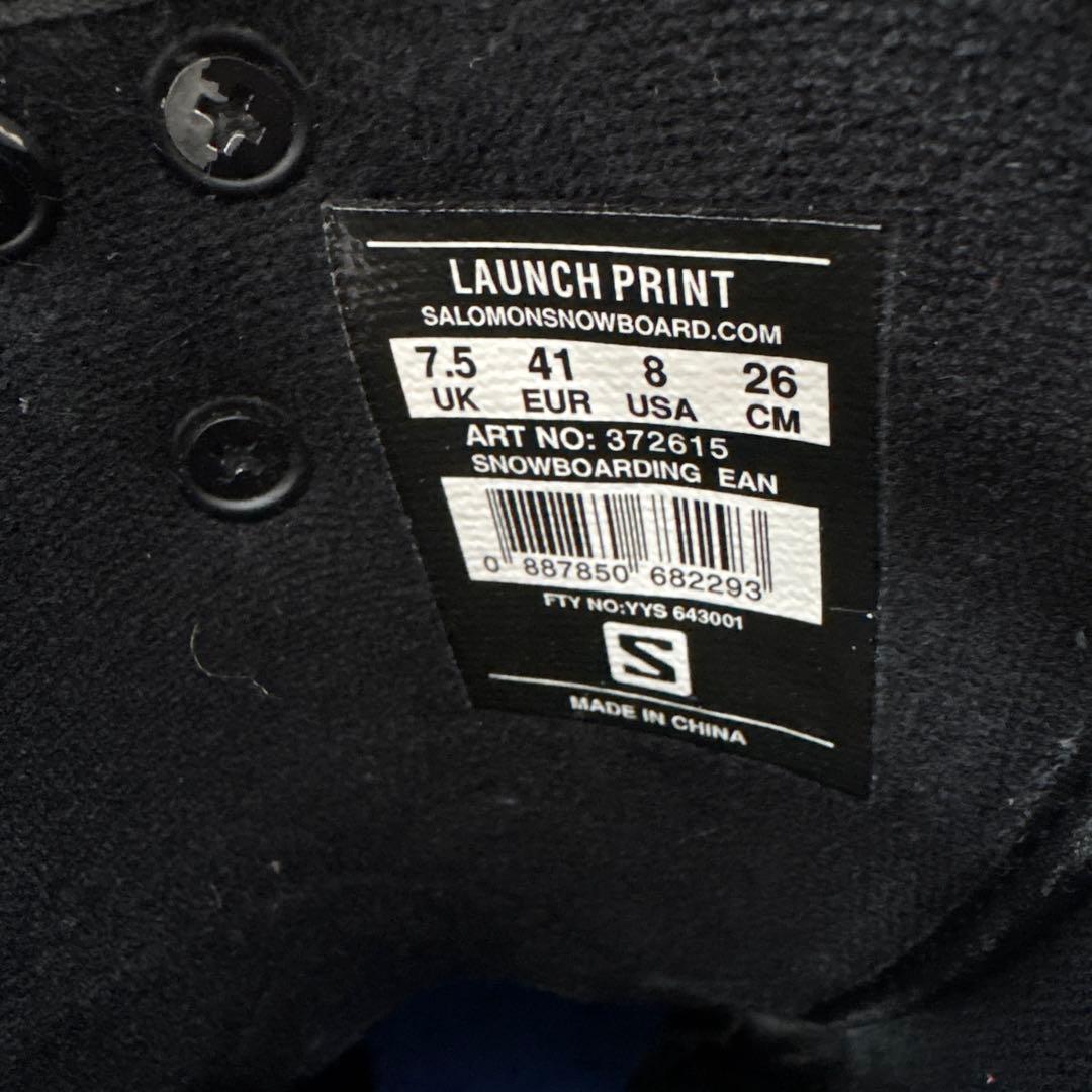 SALOMON LAUNCH スノーボードブーツ 男性用　26㎝