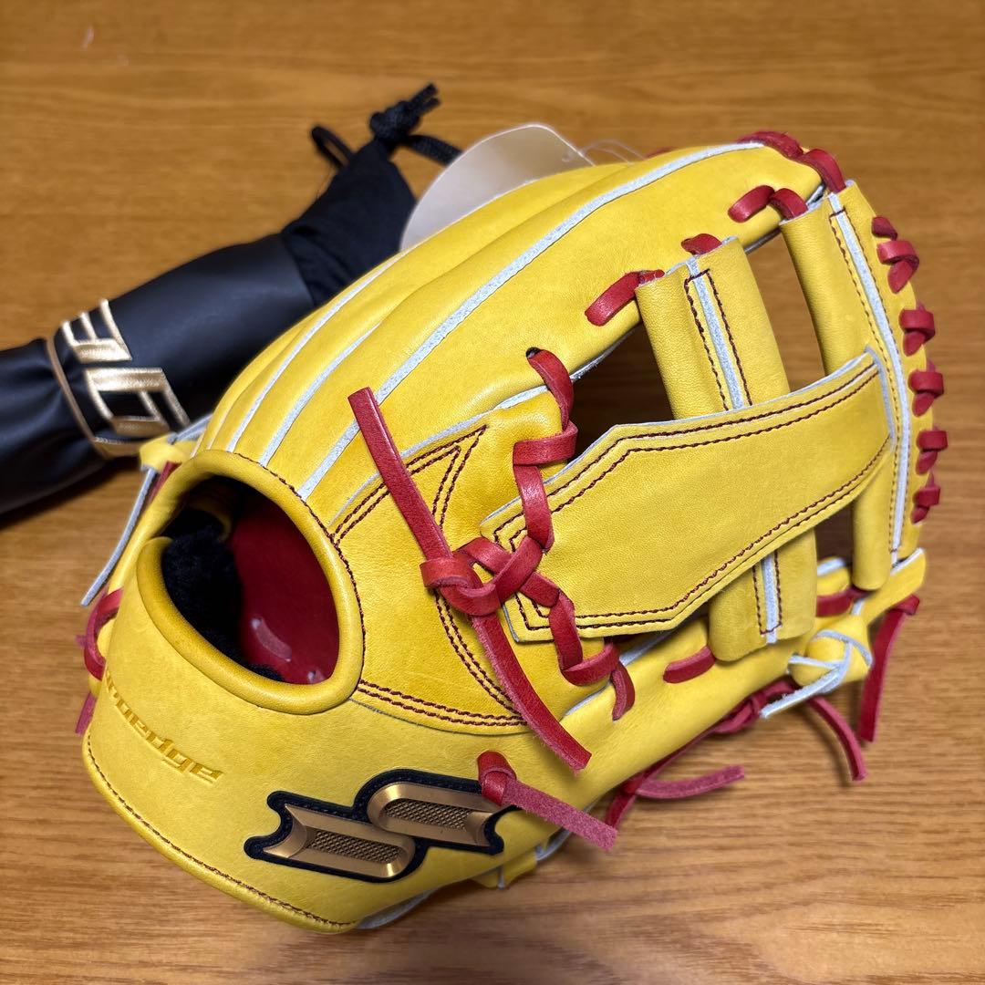 SSK最高峰【プロエッジ 】硬式グローブ 内野手用　イエロー