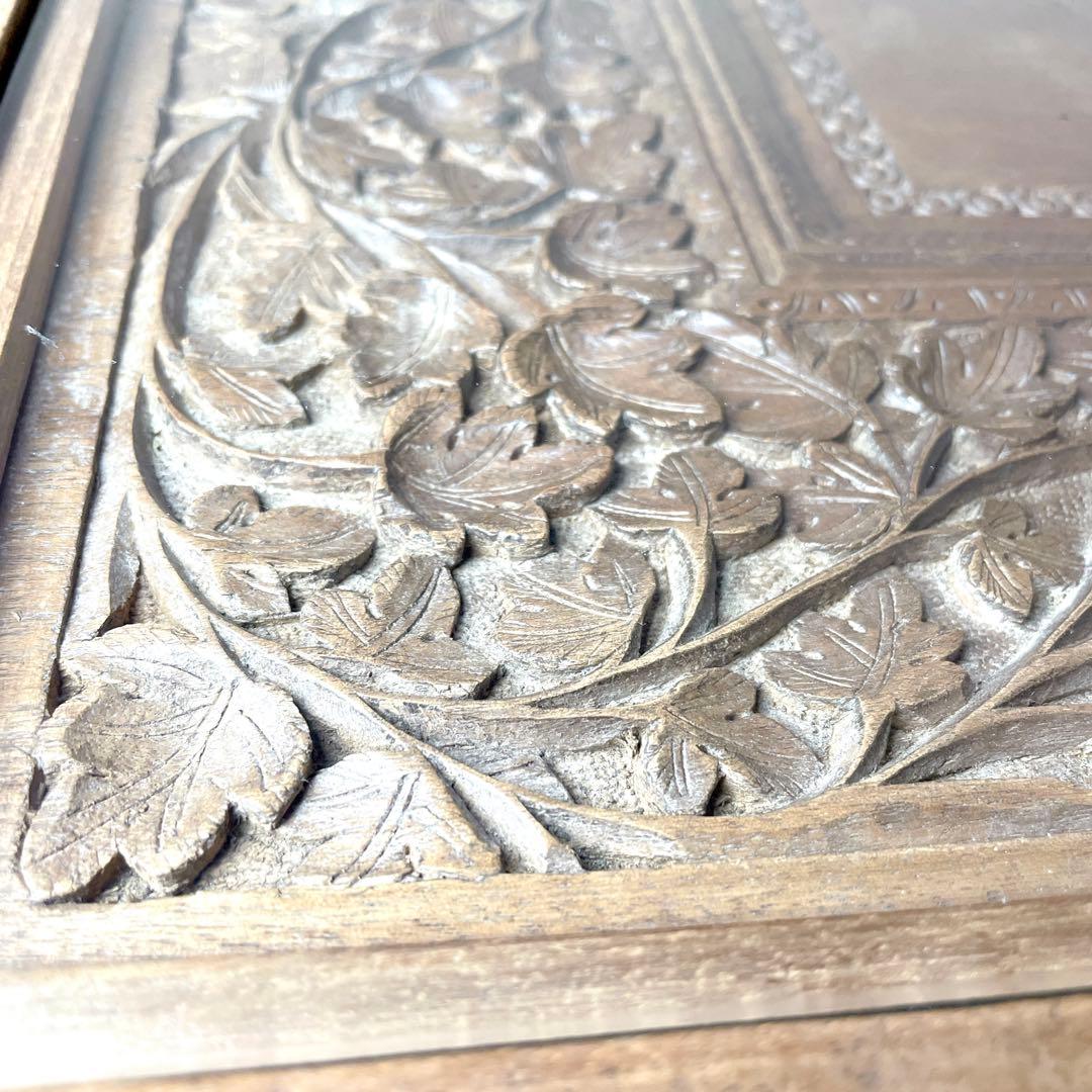 アンティーク 猫脚 猫足 家具 アジアン ローテーブル ガラス板83×45×37